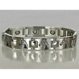 Stainless Steel Magnetic Horse Head Bracelet