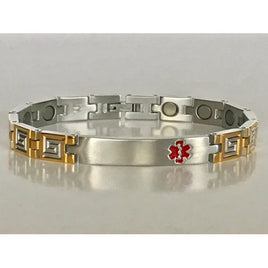 Stainless Steel Magnetic Medical ID Bracelet