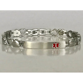 Stainless Steel Magnetic Medical ID Bracelet