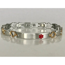 Stainless Steel Magnetic Medical ID Bracelet