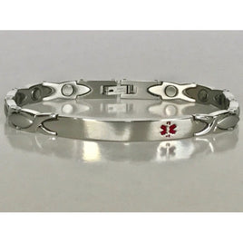 Stainless Steel Magnetic Medical ID Bracelet