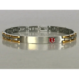 Stainless Steel Magnetic Medical ID Bracelet