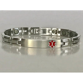 Stainless Steel Magnetic Medical ID Bracelet