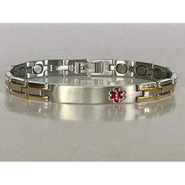 Stainless Steel Magnetic Medical ID Bracelet