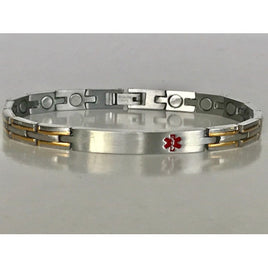Stainless Steel Magnetic Medical ID Bracelet