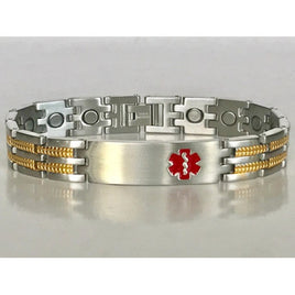 Stainless Steel Magnetic Medical ID Bracelet