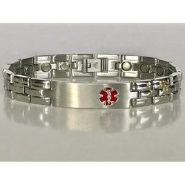 Stainless Steel Magnetic Medical ID Bracelet