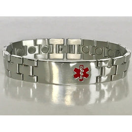 Stainless Steel Magnetic Medical ID Bracelet