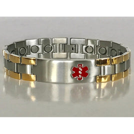 Stainless Steel Magnetic Medical ID Bracelet