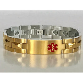 Stainless Steel Magnetic Medical ID Bracelet