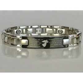 Stainless Steel Magnetic Angel Pray Bracelet