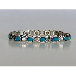 Stainless Steel Magnetic Turquoise bracelet