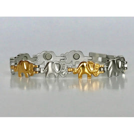 Stainless Steel Magnetic Elephant Bracelet